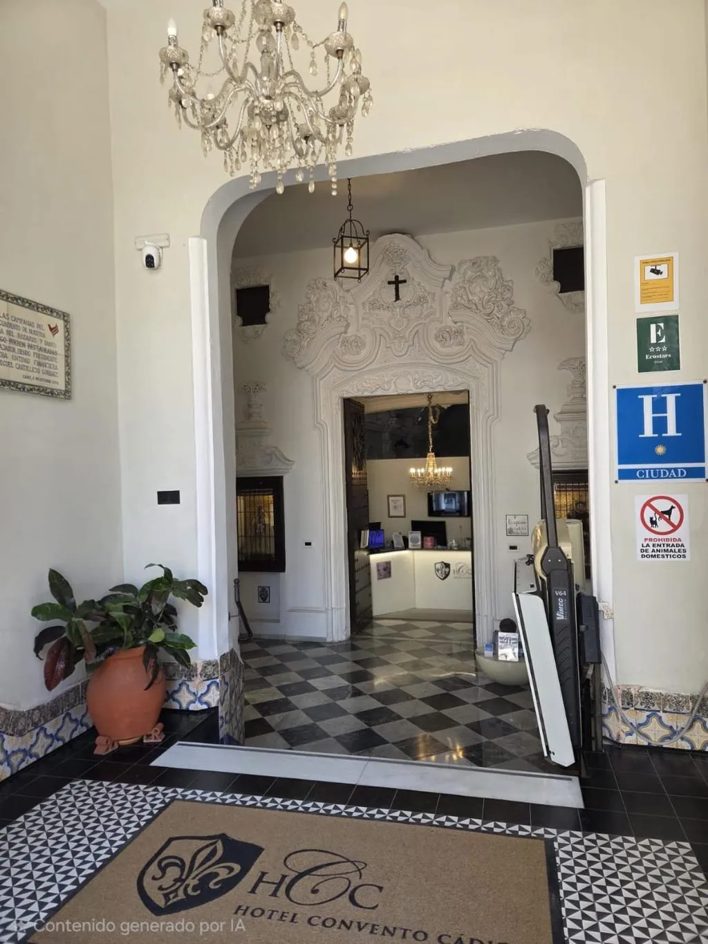 Lobby, Boutique Convento Cádiz Hotel, Costa De La Luz