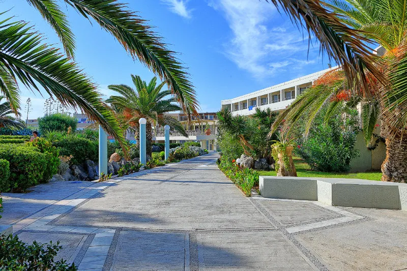 General view, Santa Marina Beach, Crete
