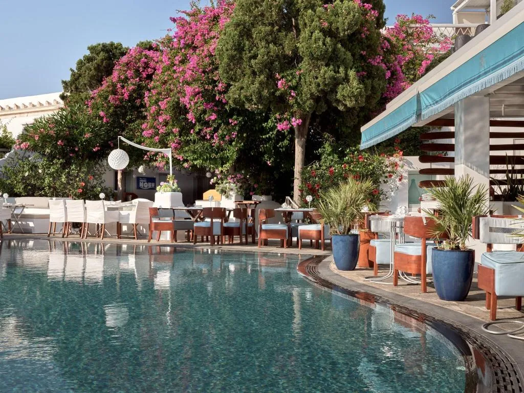 Restaurant, Belvedere hotel, Mykonos