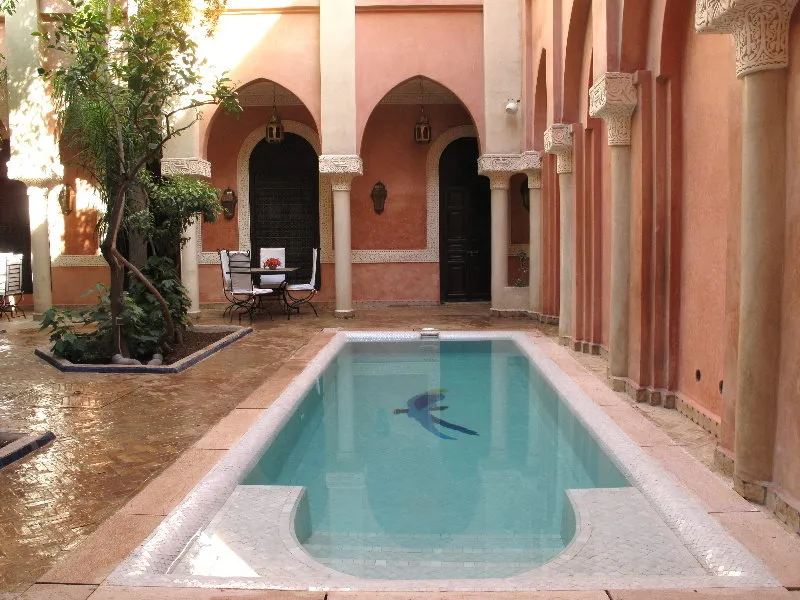 General view, Riad Le Perroquet Bleu, Marrakech