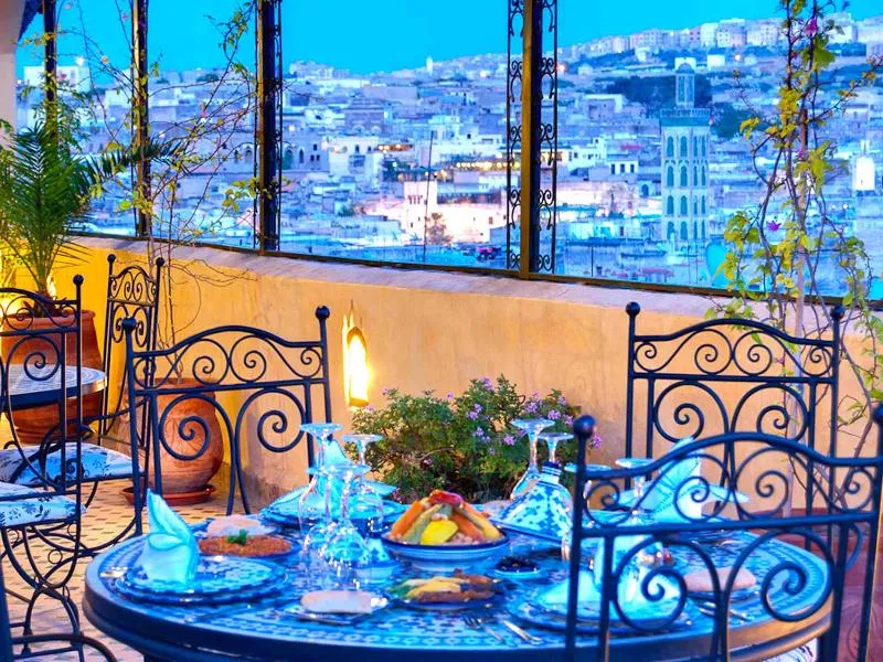 Terrace, Riad Rcif, Fez