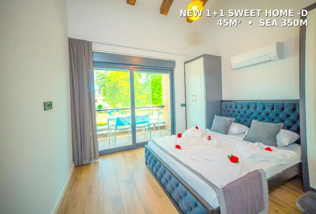 Room TWO DOUBLE BEDS Room, Camyuva Beach, Antalya