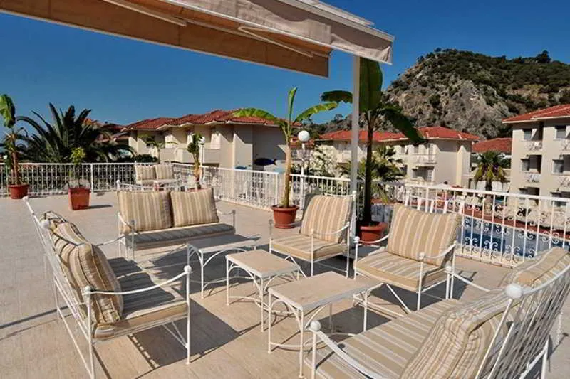 Terrace, The Blue Lagoon Hotel, Dalaman