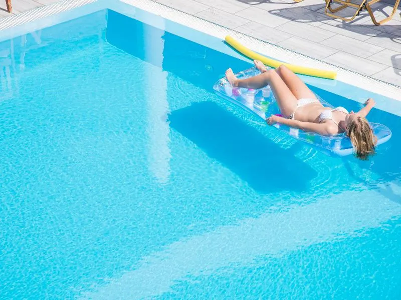 Pool, Blue Waves, Santorini