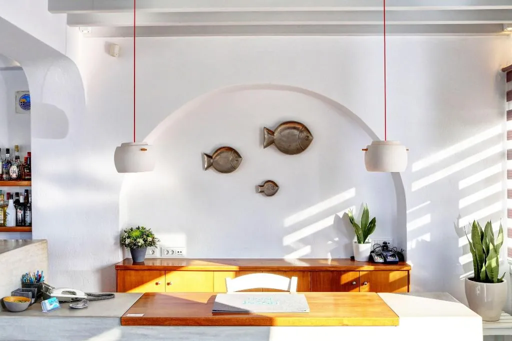 Lobby, Hotel Jason, Mykonos