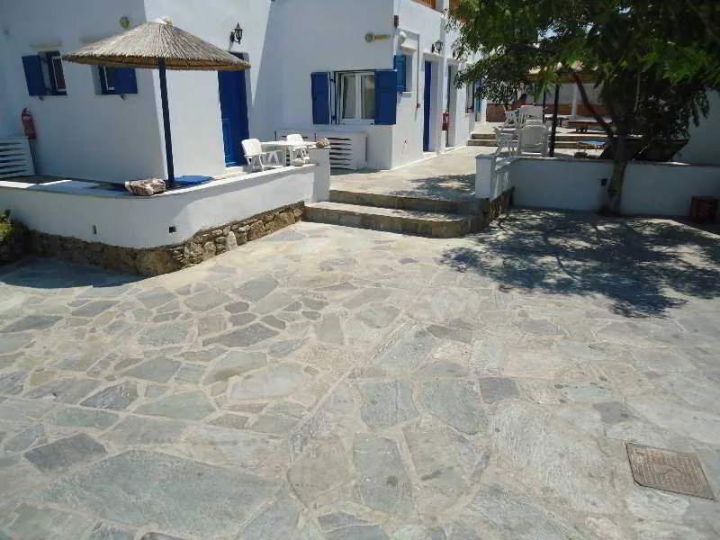 Terrace, Pension Romantika, Mykonos
