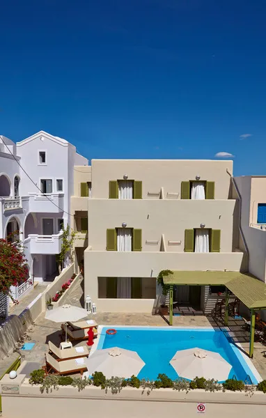 General view, Studios Marios, Santorini