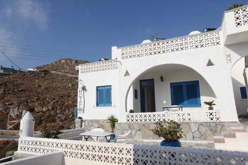 Terrace, Mina Beach Hotel, Mykonos
