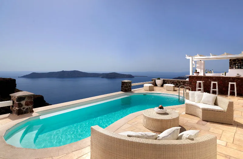 Pool, Tholos Resort, Santorini