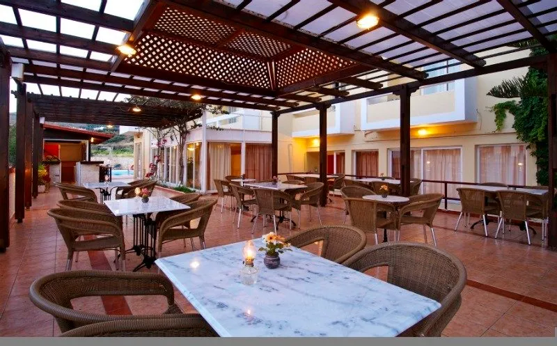 Terrace, Hermes hotel, Crete