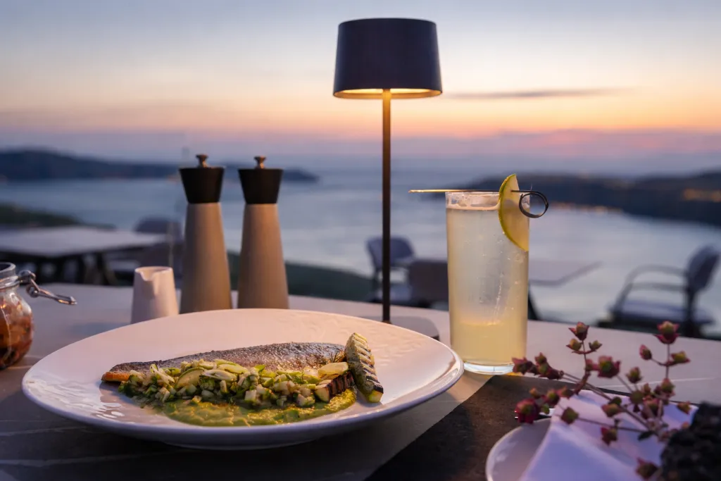 Restaurant, Divine Cave Experience, Santorini