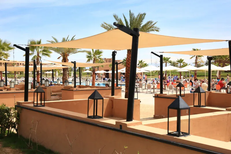Terrace, Aqua Mirage Club & Aqua Parc - All Inclusive, Marrakech