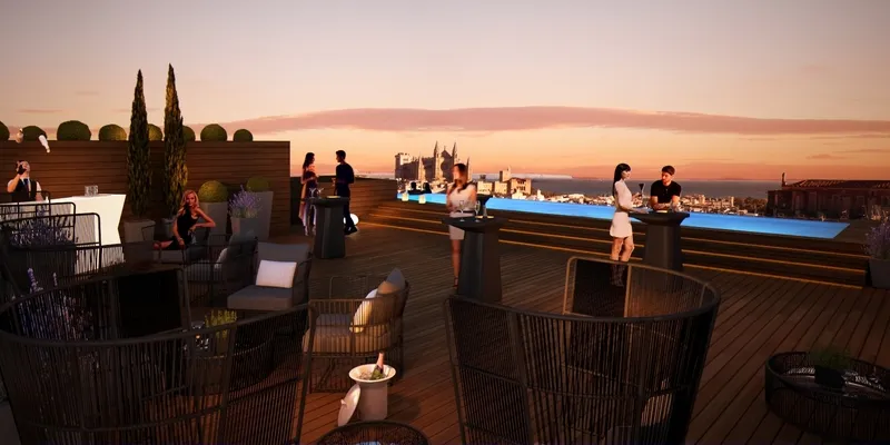 Terrace, Nakar Hotel, Majorca