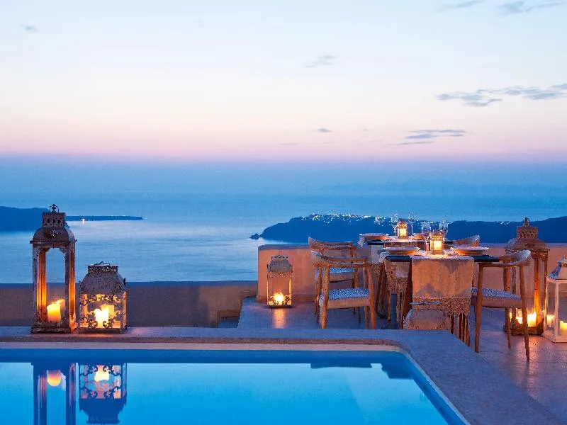 Restaurant, Gold Suites, Santorini