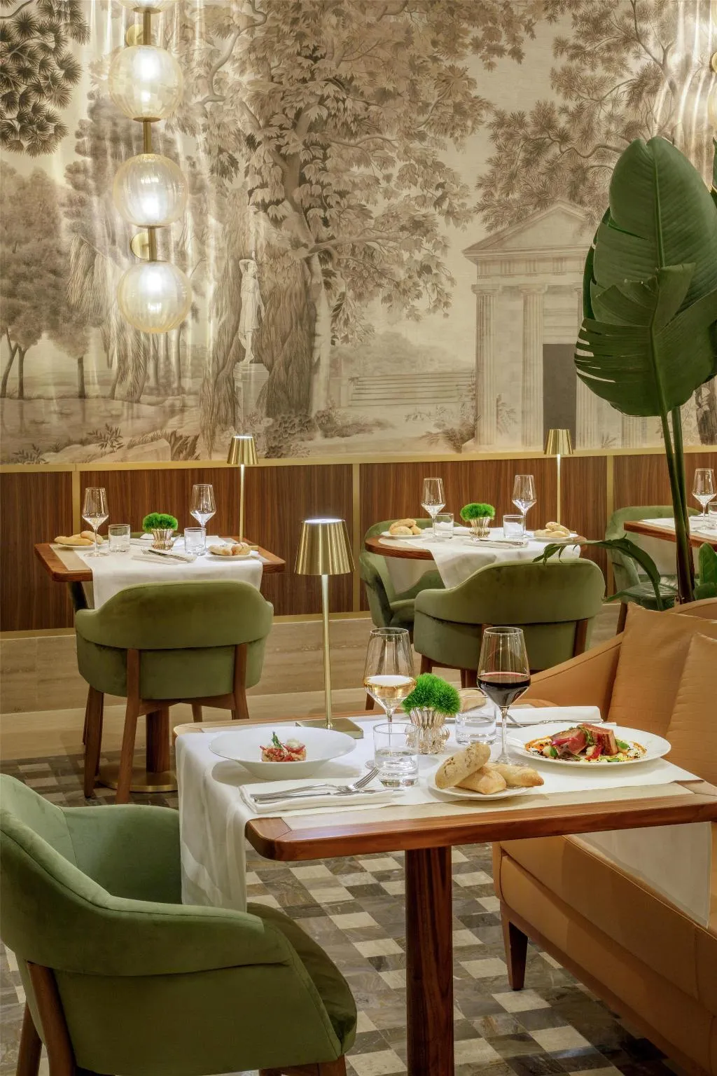 Restaurant, Hotel Imperiale, Rome