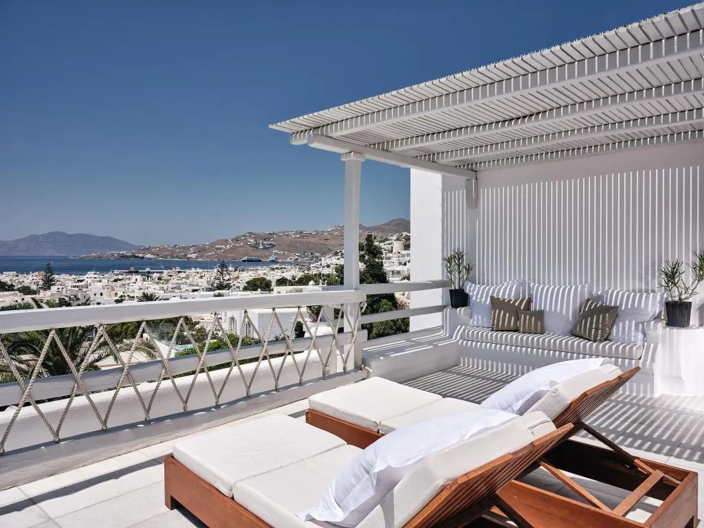 DOUBLE SEA VIEW KING BED Room, Belvedere hotel, Mykonos