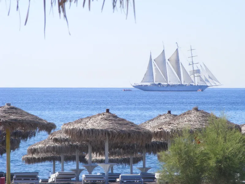 Beach, Perissa Bay, Santorini