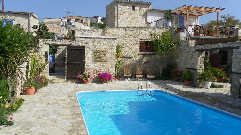 General view, Traditional Village Houses Skarinou, Cyprus