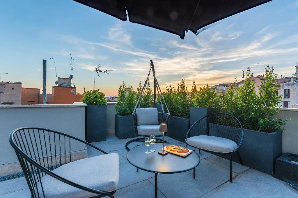 Terrace, Hotel Raffaello, Sure Hotel Collection by Best Wes, Rome
