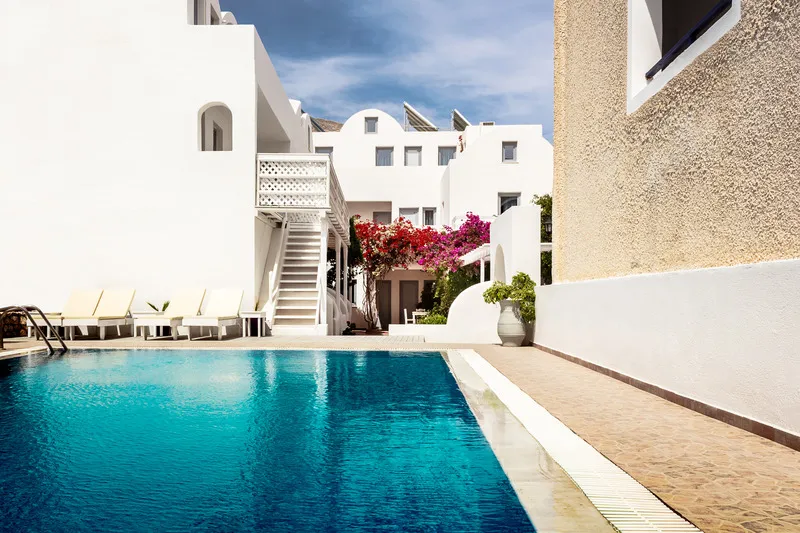 General view, Villa Vergina, Santorini