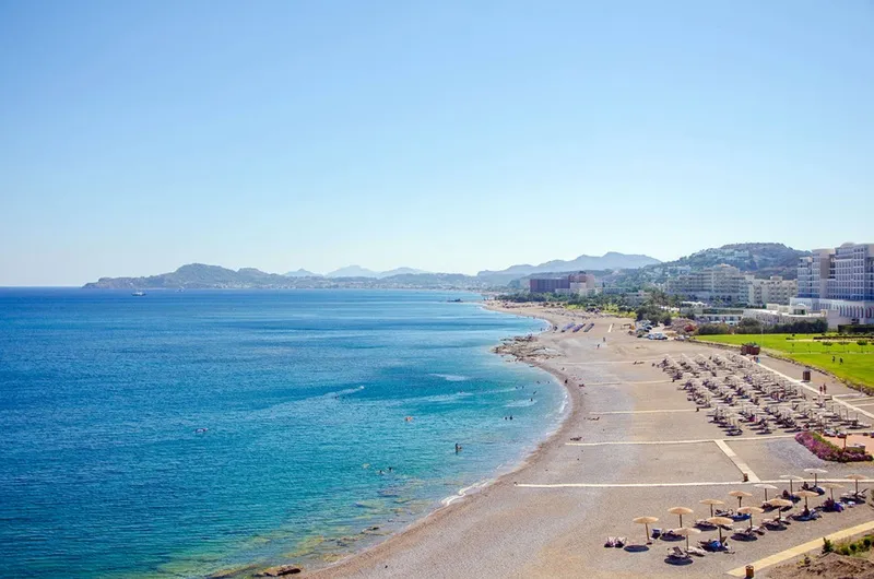 Beach, Antonios Hotel, Rhodes