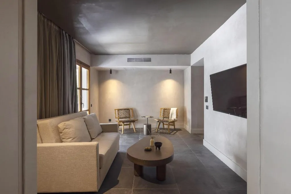 SUITE KING SIZE BED Room, Aulus Lindos Rhodes, Curio Collection by Hilton, Rhodes