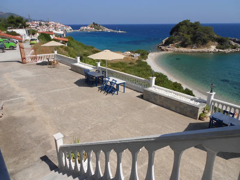 Terrace, Sunrise Beach, Samos