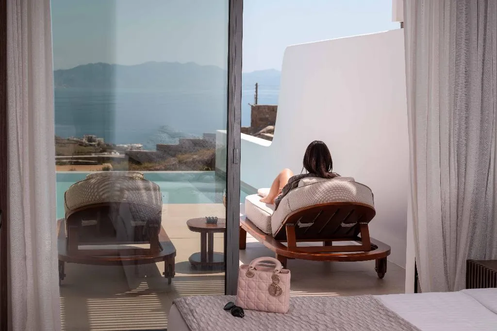 SUITE WITH PRIVATE POOL OCEAN VIEW Room, Muse Of Mykonos, Mykonos