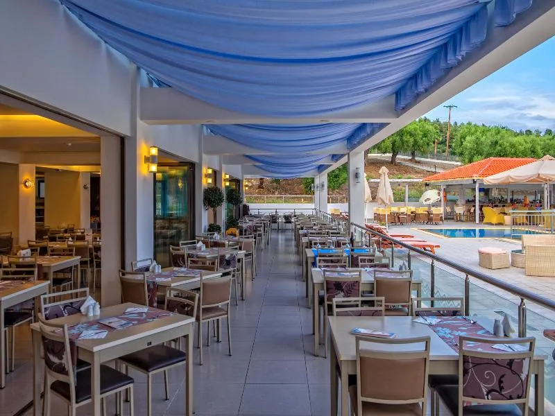 Restaurant, Lagomandra Beach Hotel, Halkidiki