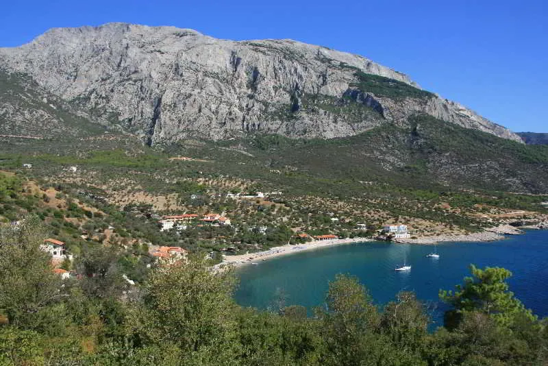 General view, Limnionas Bay Village, Samos