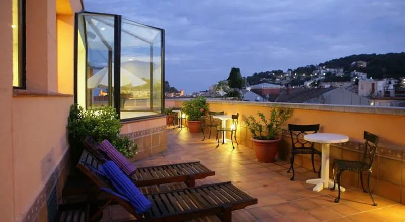 Terrace, Hotel Vila de Tossa, Costa Brava