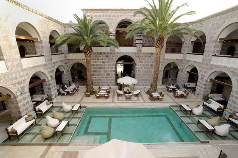 General view, Cesme Kanuni Kervansaray, Izmir