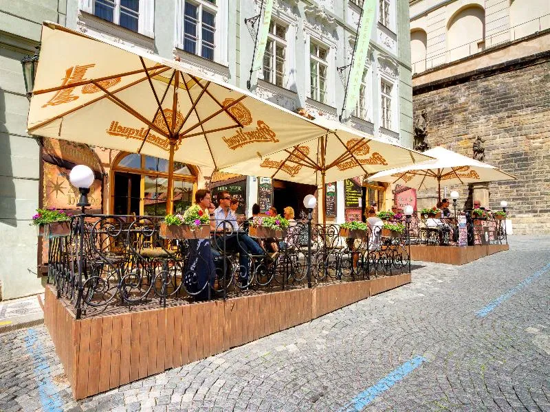 Terrace, Golden Star, Prague