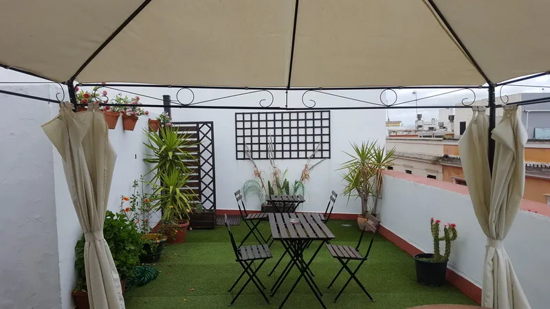 Terrace, Hotel y Apartamentos Doña Lola, Seville