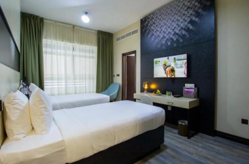 TWIN DELUXE Room, TIME Express Hotel Al Khan, Dubai