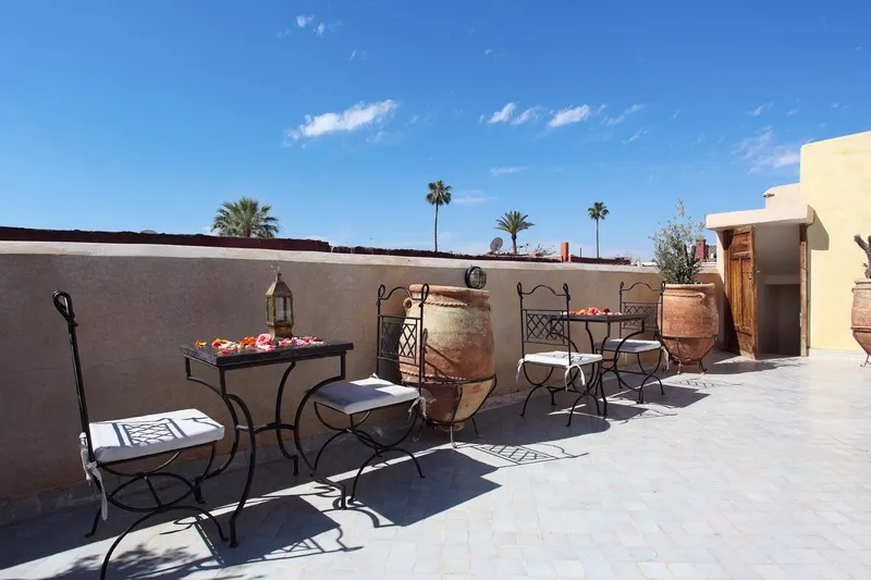 Terrace, Riad White Flowers, Marrakech