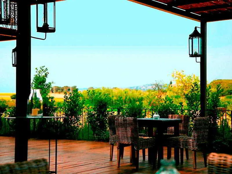 Terrace, La Malcontenta Hotel, Costa Brava