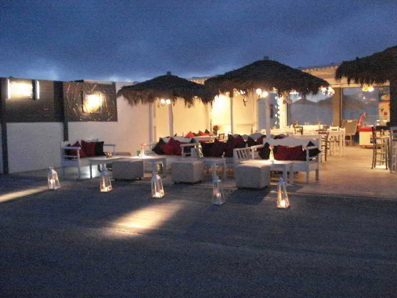 Terrace, Perissa Bay, Santorini