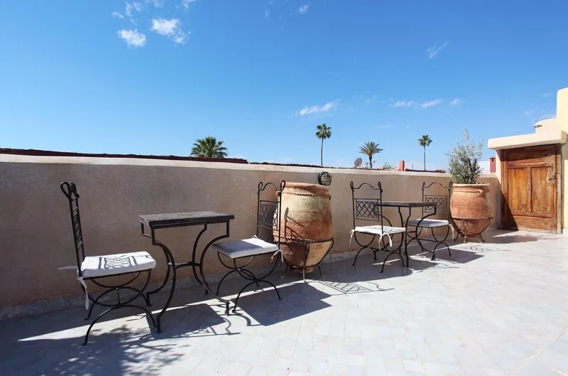 Terrace, Riad White Flowers, Marrakech