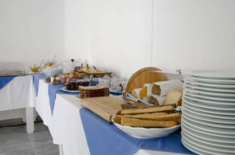 Restaurant, RK Beach hotel, Santorini