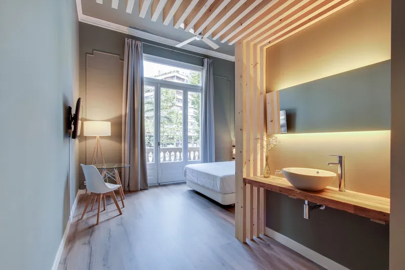 DOUBLE WITH BALCONY Room, Principal, B&B, Barcelona