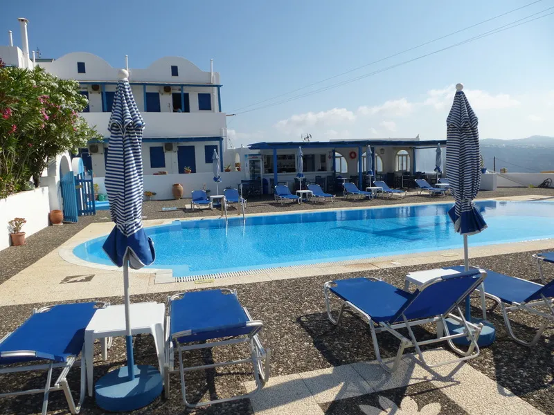 General view, Thira's Dolphin, Santorini