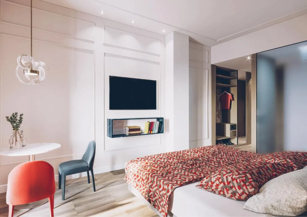 Double or Twin DELUXE WITH BALCONY Room, Grand Fontana Di Trevi, Rome