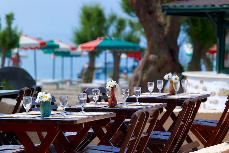 Restaurant, Sun Beach Lindos, Rhodes