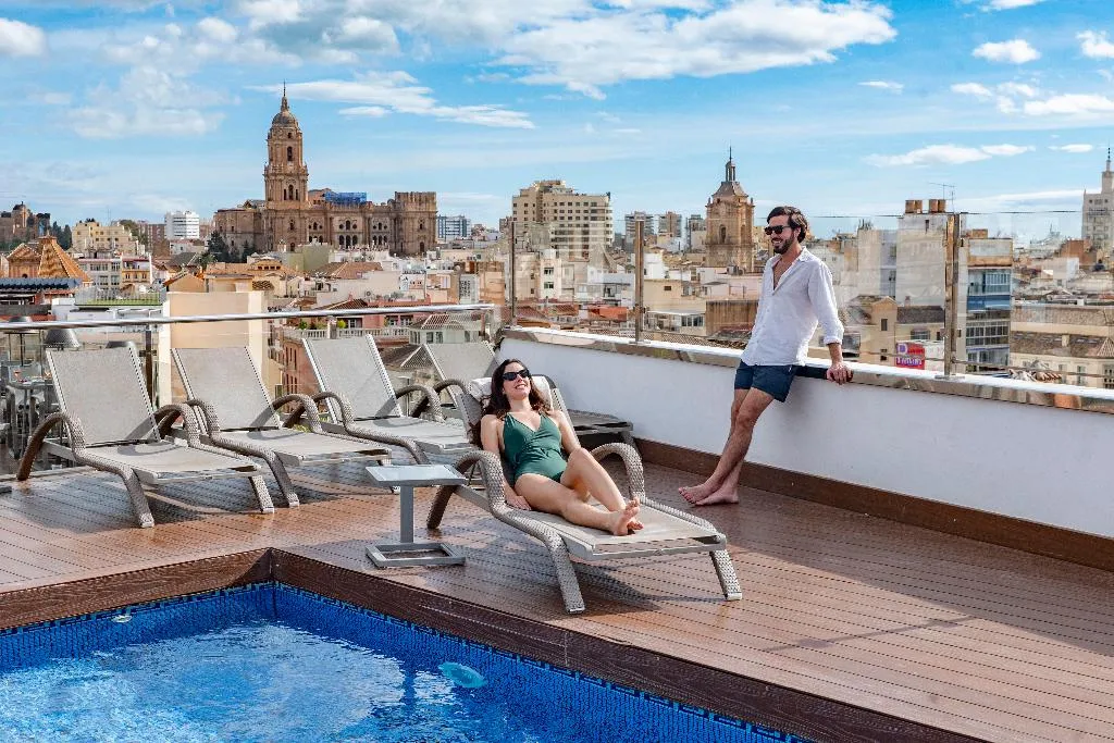 Pool, Salles Hotel Malaga Centro, Costa Del Sol