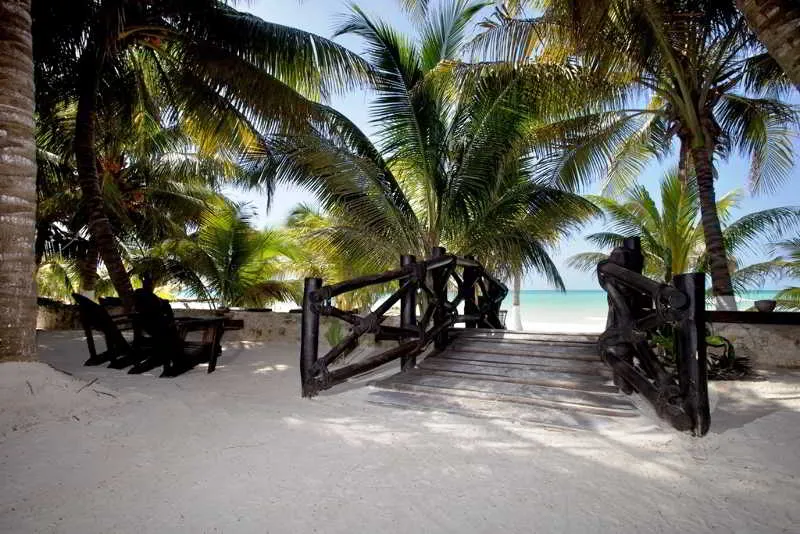 Beach, Beachfront Hotel La Palapa, Cancun Area