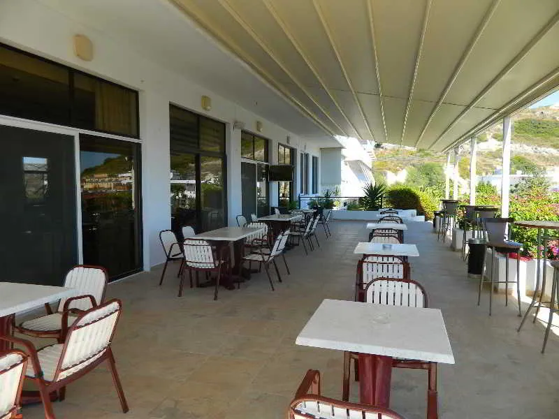 Terrace, Telhinis Hotel and Apartments, Rhodes