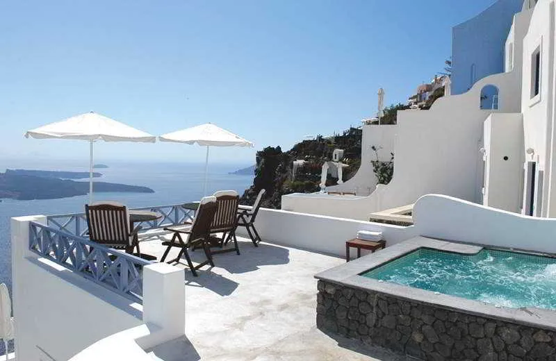 Terrace, Gorgona Villas, Santorini