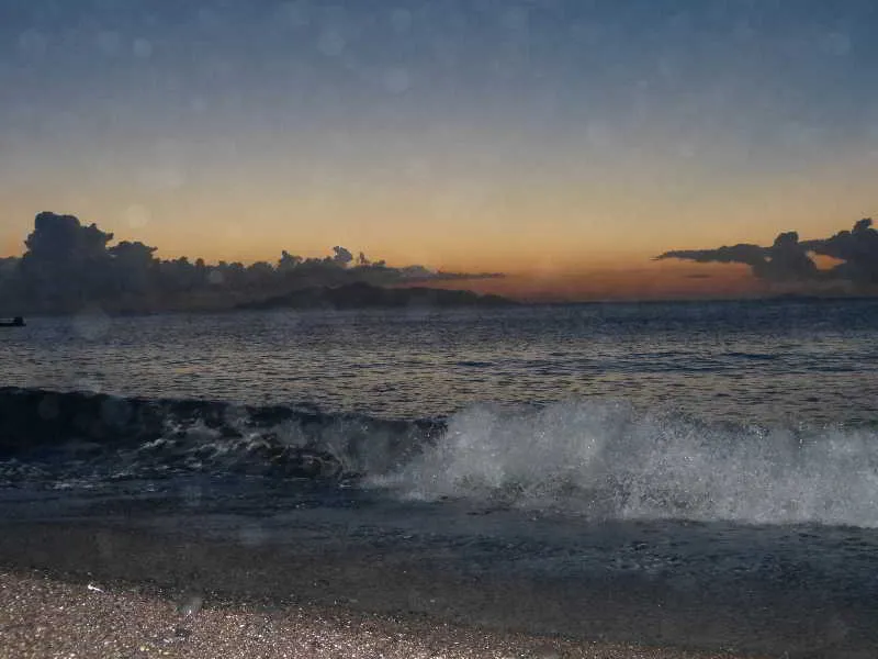 Beach, Black Sand Hotel, Santorini
