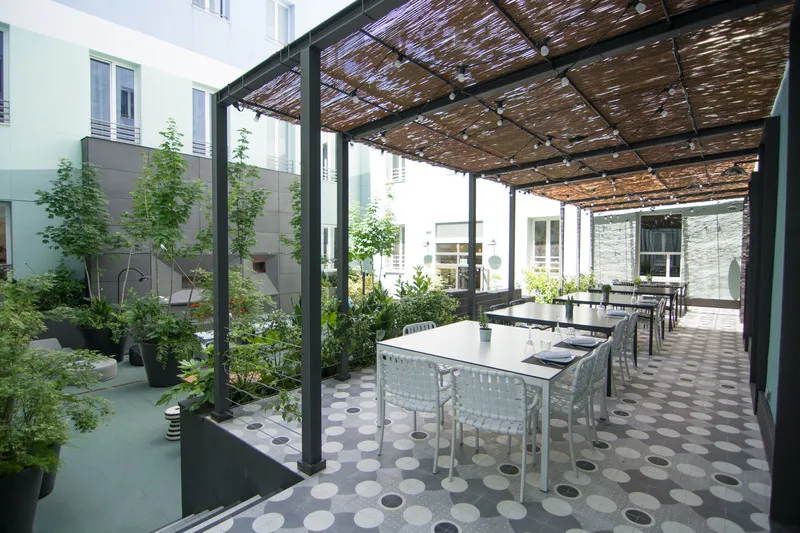 Terrace, Petit Palace Santa Barbara, Madrid